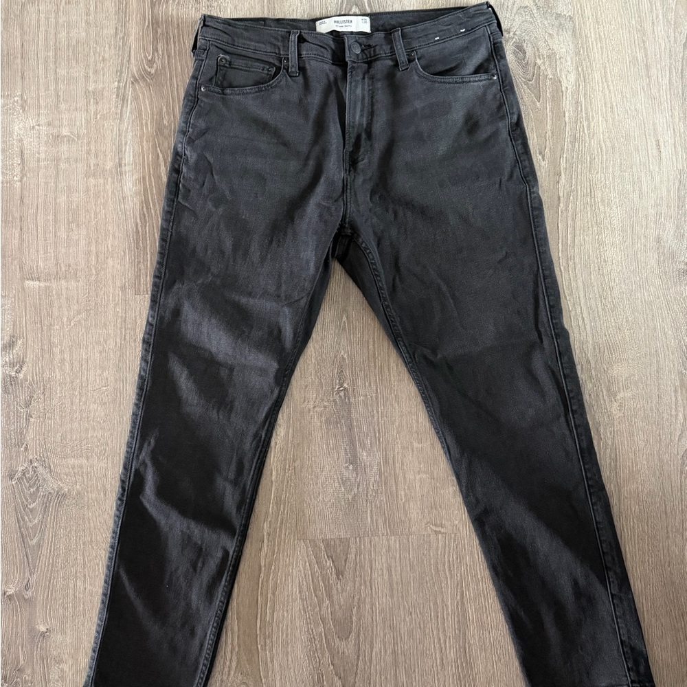 Hollister Athletic Skinny Black Jeans | Men’s 34x30